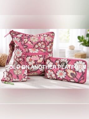 Vera Bradley 3pc Set in BLUSH PINK